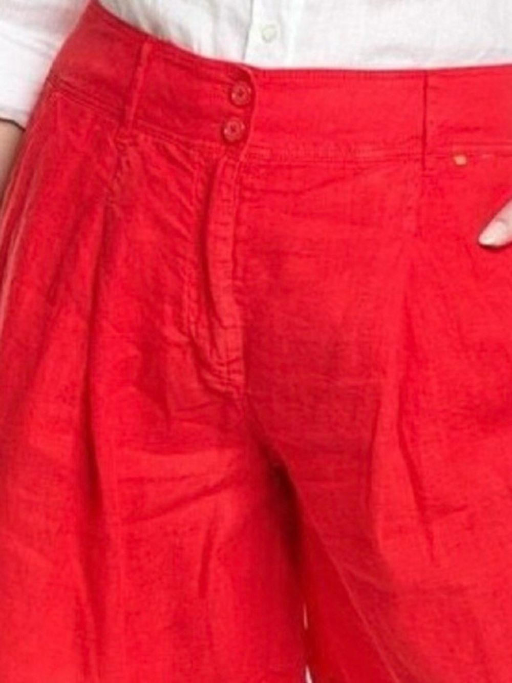 Hugo Boss linen pleated shorts 14 - Picture 6 of 9
